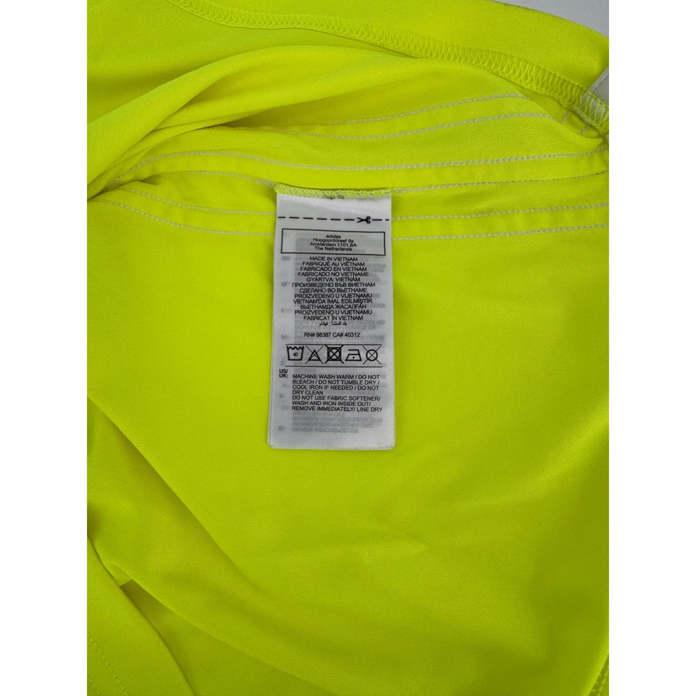 Adidas Coerver Colorado Kids Soccer Jersey Neon Yellow Size Large 13-14Y - Picture 7 of 10